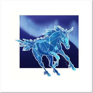 Ice Unicorn Posters and Art